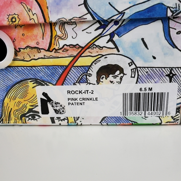 NEW Jeffrey Campbell Pink Patent ROCK-IT-2 Platform Sandals 6.5 - Picture 6 of 9